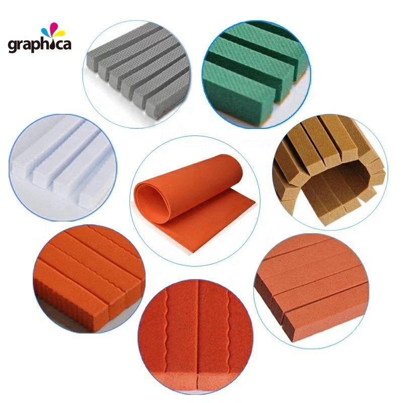 Твердость 40-45 градусов Край C Процесс изготовления штамповки открытая клеточная резина для резки