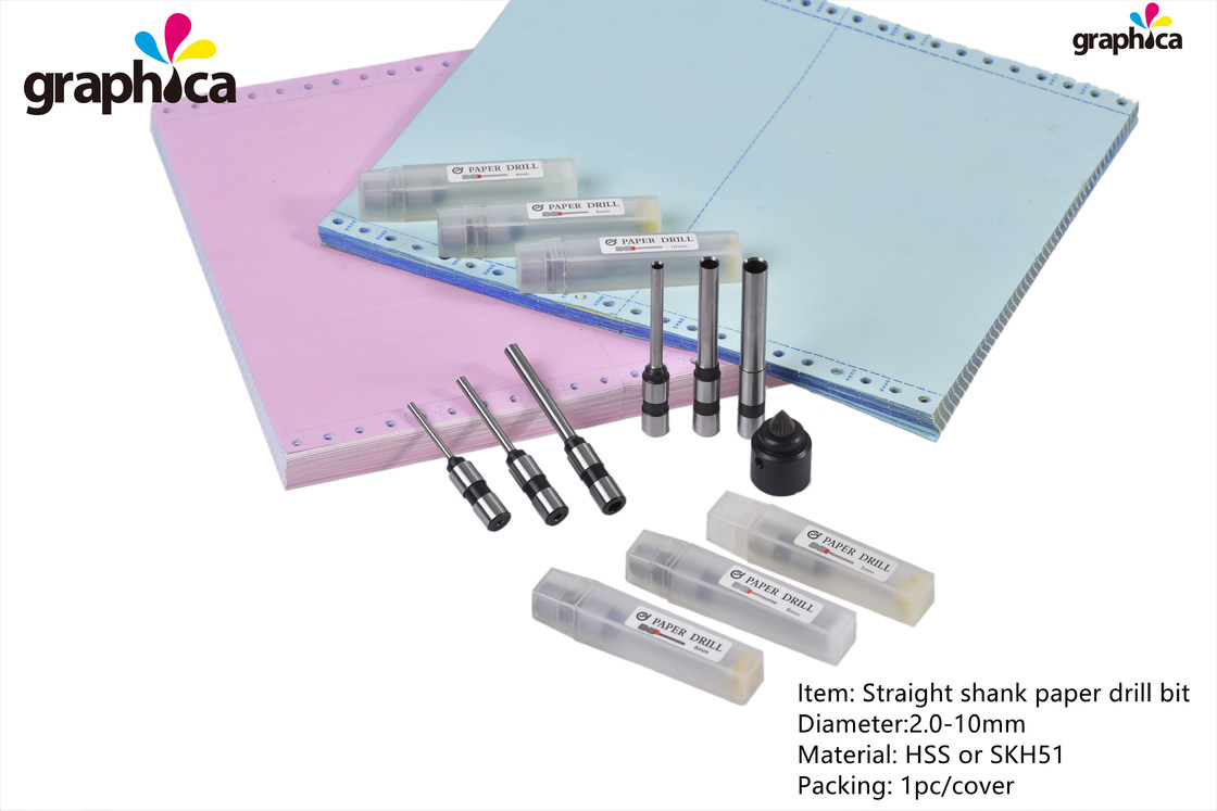 HSS Die Making Straight Shank Paper Drill Bits Поставьте размеры для буровой машины для пробивания бумаги